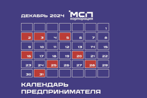 Календарь предпринимателя на декабрь 2024 года